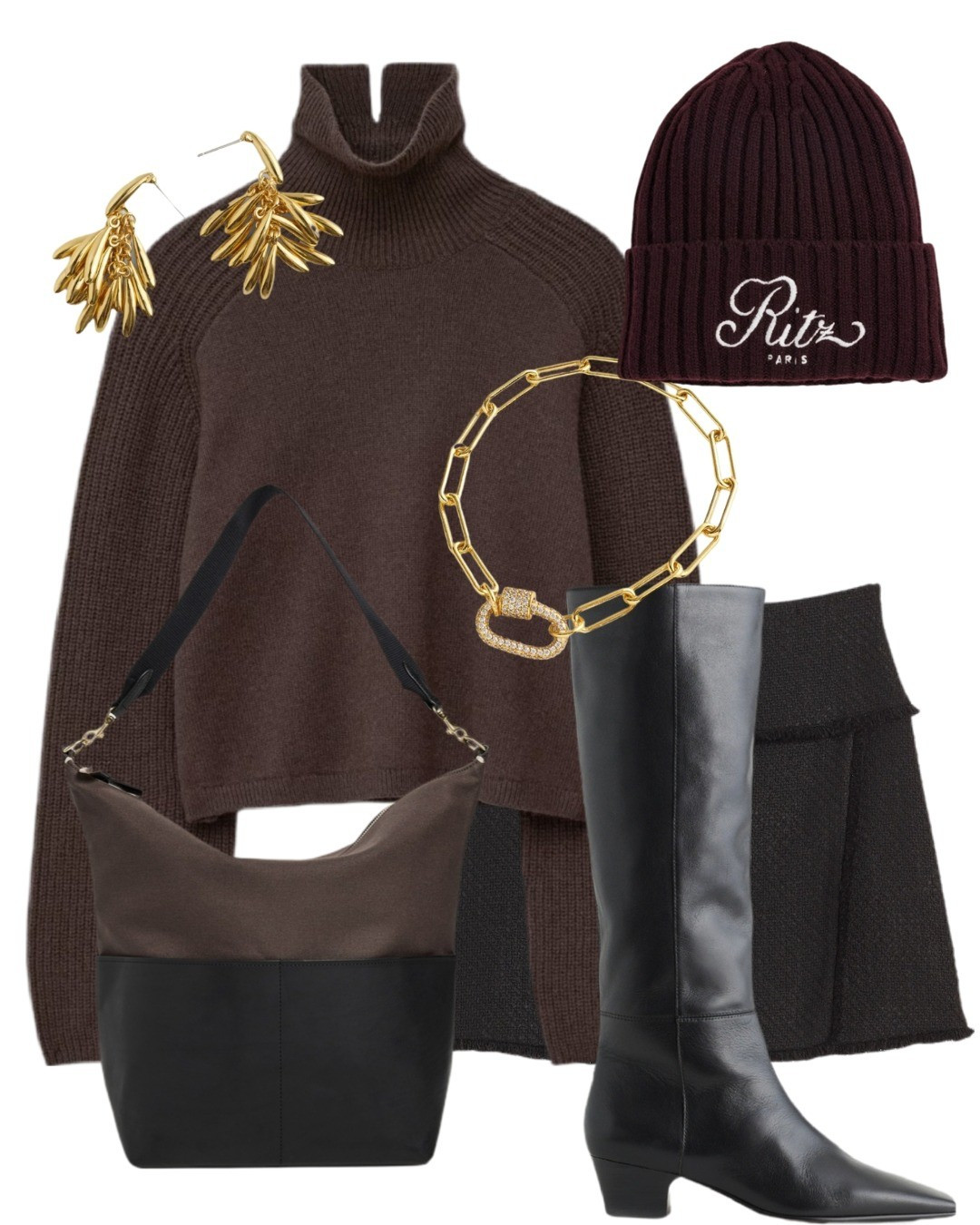 Styling a knitted sweater more edgy, with a textured mini skirt and cool-girl accessories! 

#LTKootd #LTKFindsUnder100 #LTKStyleTip