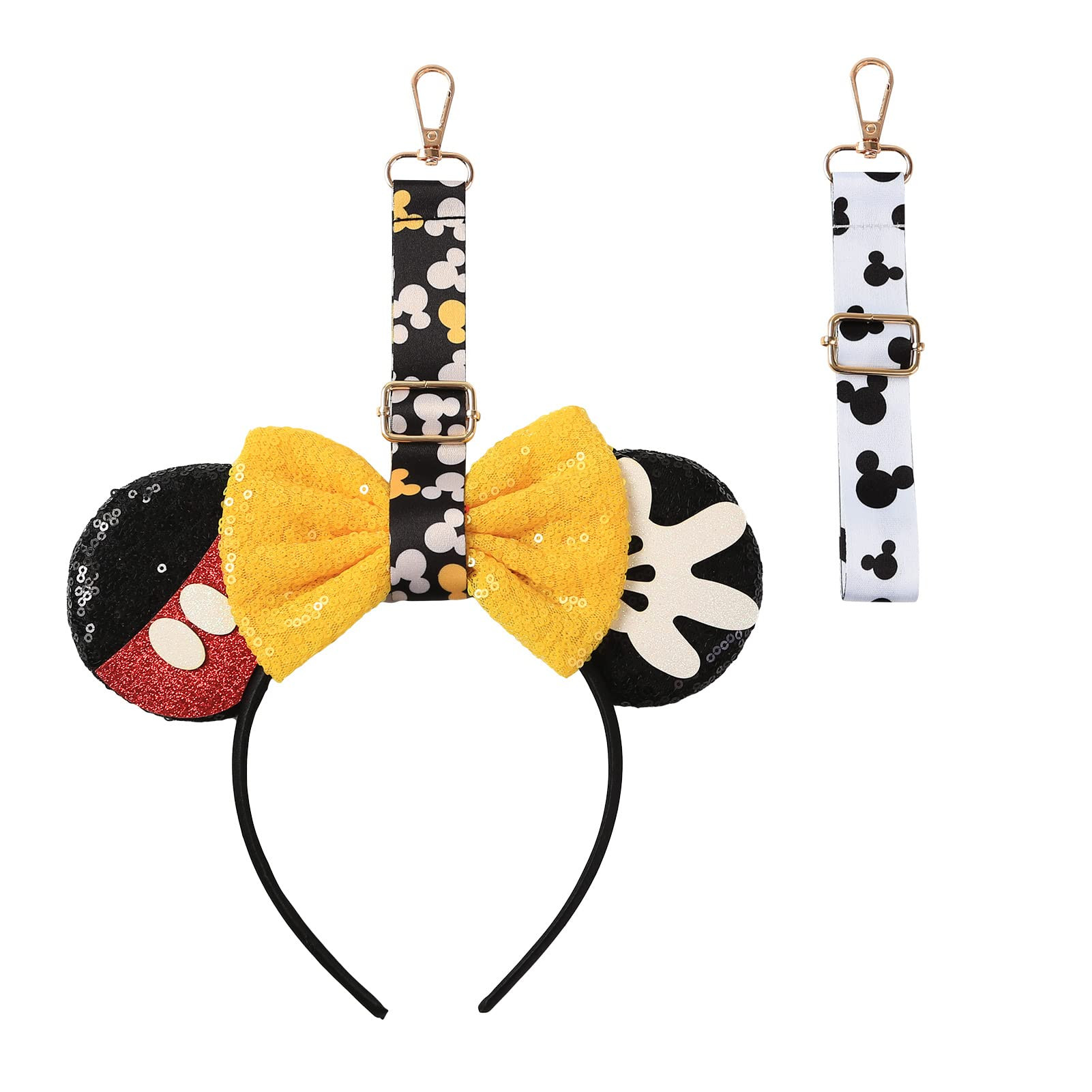 2Pcs Mouse Ear Holder for Backpack Bag Headband Holder Lanyard Strap Keychain Trip Accessories Ha... | Amazon (US)