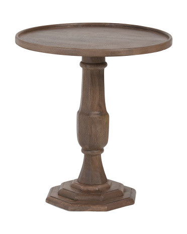 24in Wynter Solid Wood Round Table | TJ Maxx