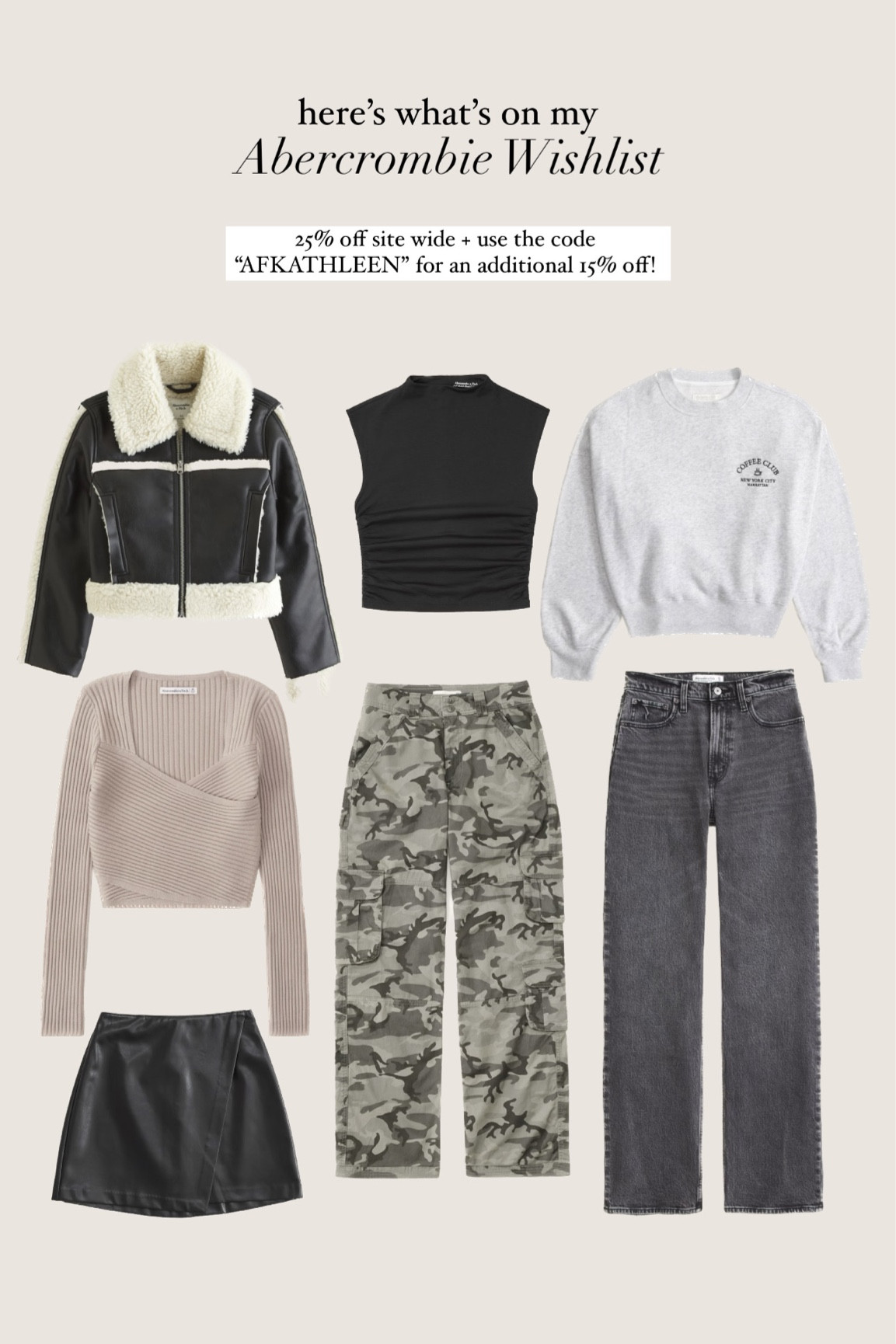 My Abercrombie Wishlist 🎄✨ 

#LTKHoliday #LTKGiftGuide #LTKCyberWeek