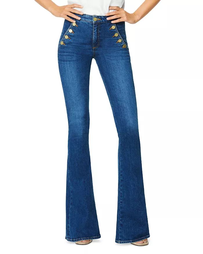 Helena High Rise Flared Sailor Jeans in Medium Wash | Bloomingdale's (US)