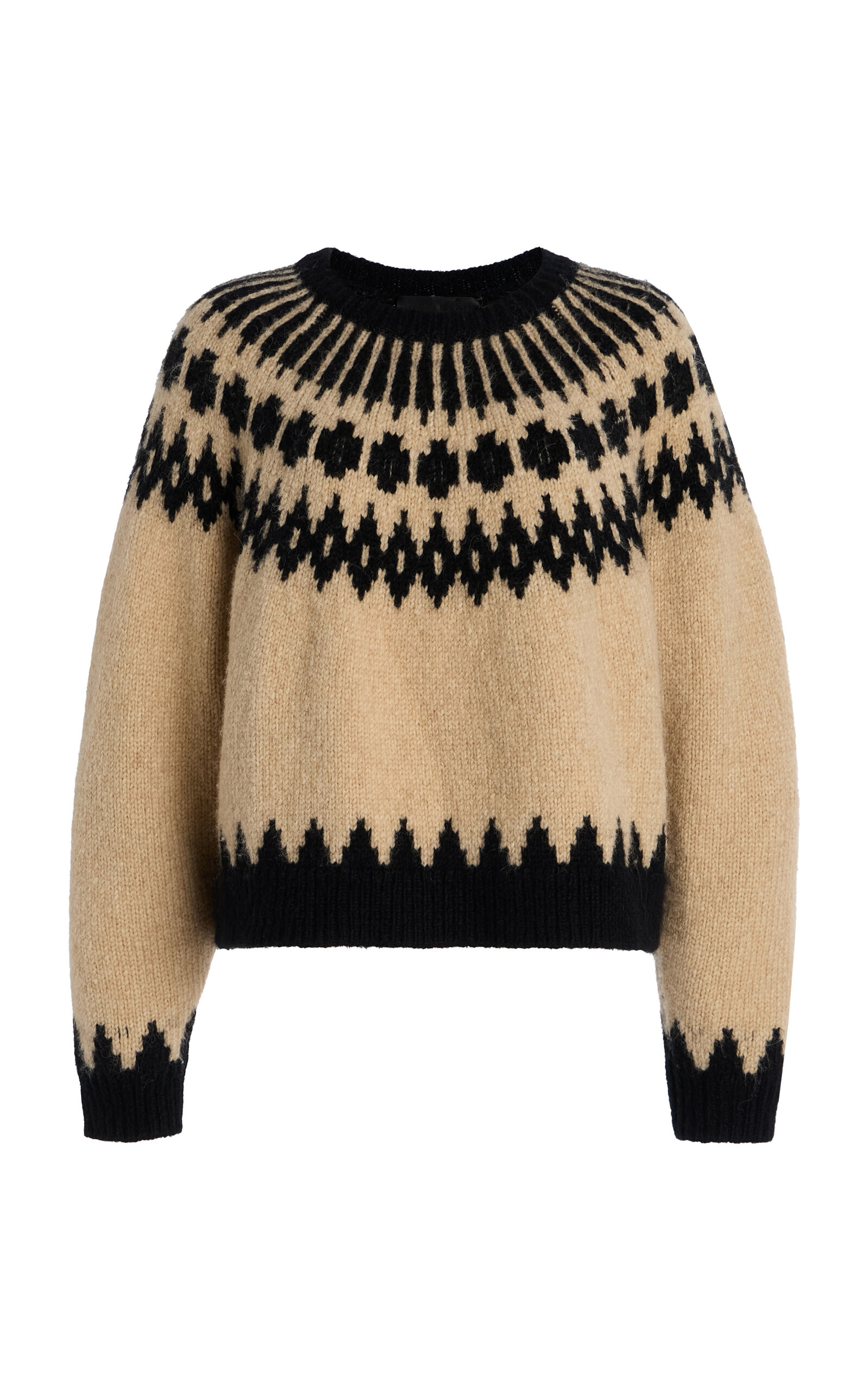 NILI LOTAN Alena Fair Isle Wool-Blend Sweater - Moda Operandi | Moda Operandi (Global)