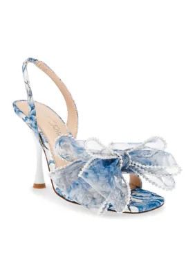 Betsey Johnson Fawn Pearl Bow Sandals | Belk