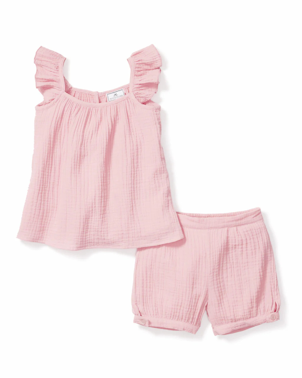 Pink Gauze Amelie Short Set | Petite Plume
