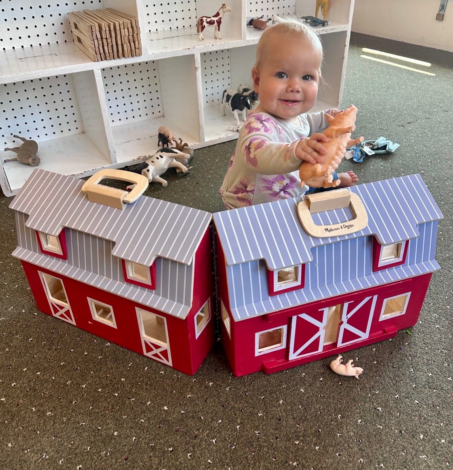 Farm fun on the go 🐮🐔 The Melissa & Doug Fold and Go Wooden Barn comes with 7 animal play figures and is perfect for toddler playtime, farm animal learning, and imaginative play. A classic, portable toy that keeps little hands busy and curious 🐑✨ #LTKKids #LTKPlay #MelissaAndDoug #ToddlerToys #EducationalToys #FarmLife #LTKFamily #LTKSeasonal #PlayroomFavorites

#LTKFindsUnder50 #LTKKids #LTKBaby