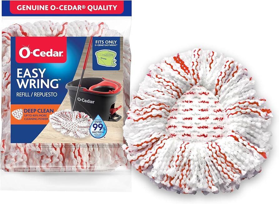 O-Cedar EasyWring Deep Clean Refill (1-Pack) | 40% More Cleaning Power | Microfiber Mop Refill Co... | Amazon (US)