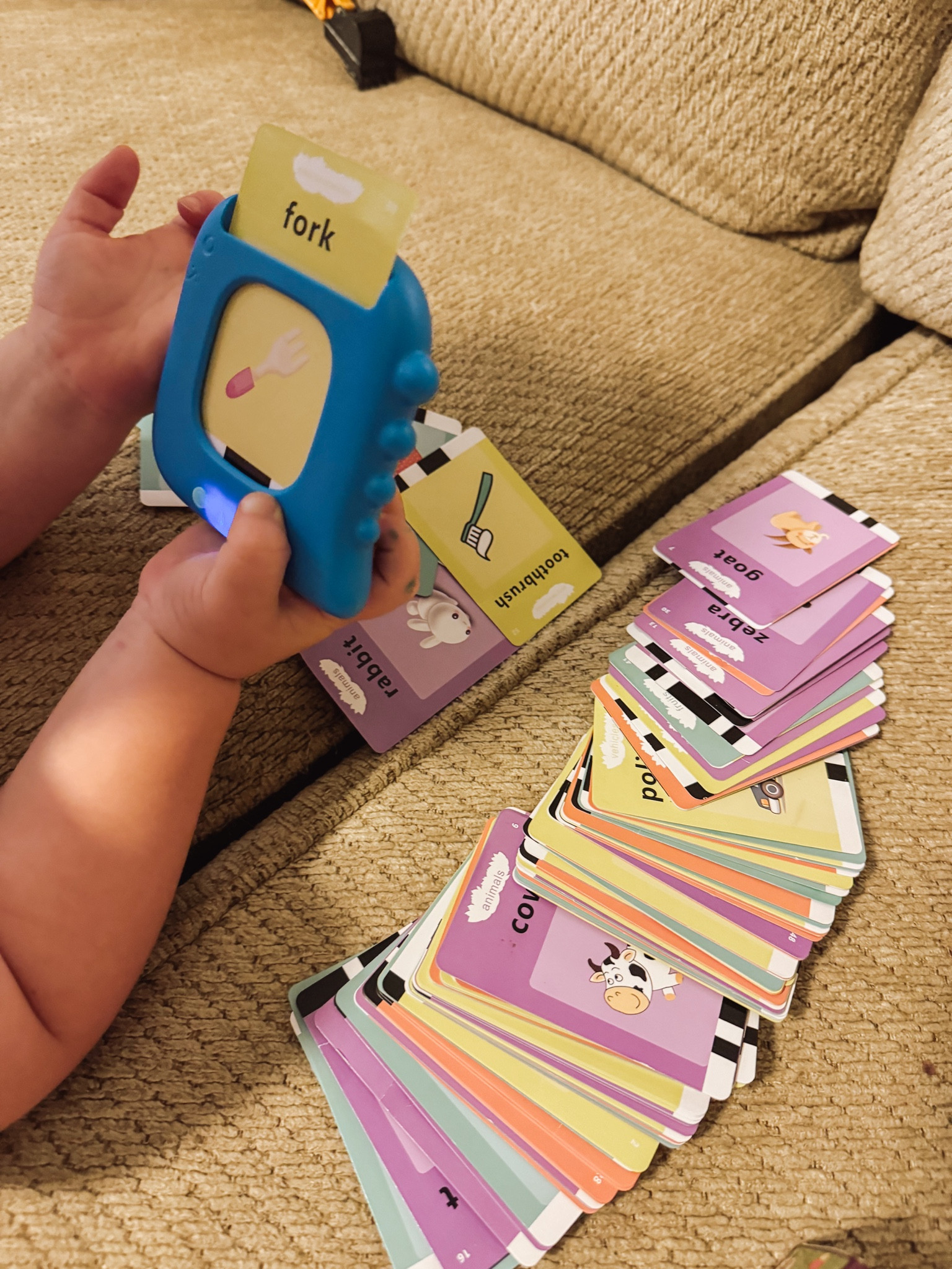 We love these talking flash cards! A fun way to build vocabulary and keep your LO entertained! 

Toys, educational, speech, learning, preschool, daycare, first birthday, toddler, flash cards, gift idea 

#LTKTravel #LTKBaby #LTKKids