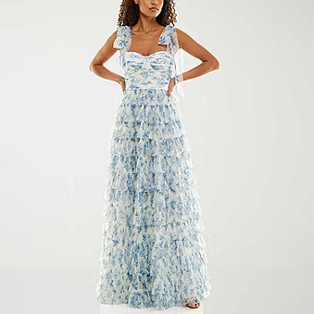 B. Smart Womens Sleeveless Floral Ball Gown Juniors | JCPenney