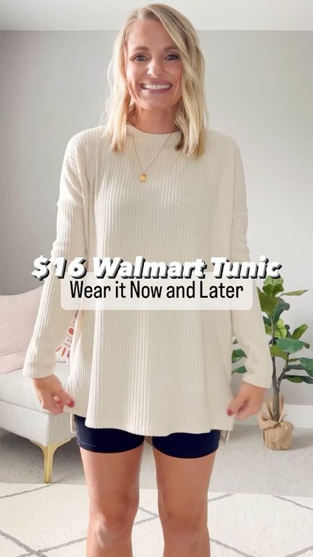 Walmart tunic- styled to wear now in the early fall and later this fall! 
Tunic-small

#LTKstyletip #LTKunder50 #LTKSeasonal