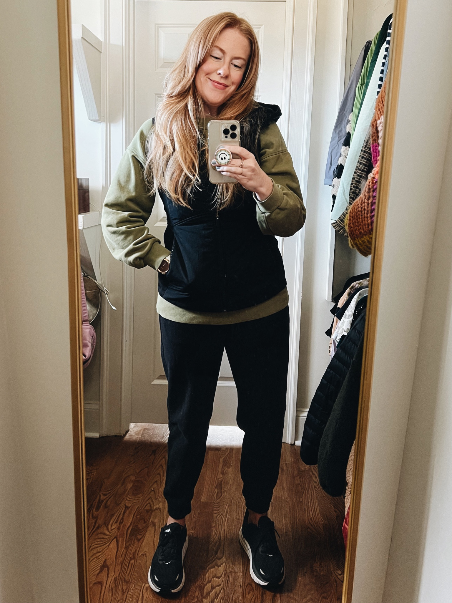 the perfect cozy outfit to take you from carpool to strolling! im a size 8 in all three. 

#LTKHoliday #LTKfit #LTKSeasonal