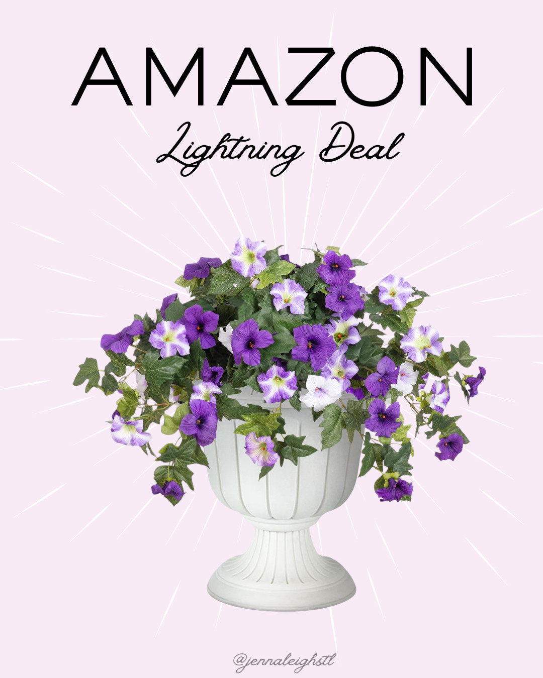 No watering required 👏 2 piece artificial outdoor flowers on Amazon lightning deal. 

 #LTKSeasonal #LTKHome