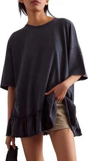 Free People Why Yes Oversized Tiered Cotton T-Shirt | Nordstrom | Nordstrom
