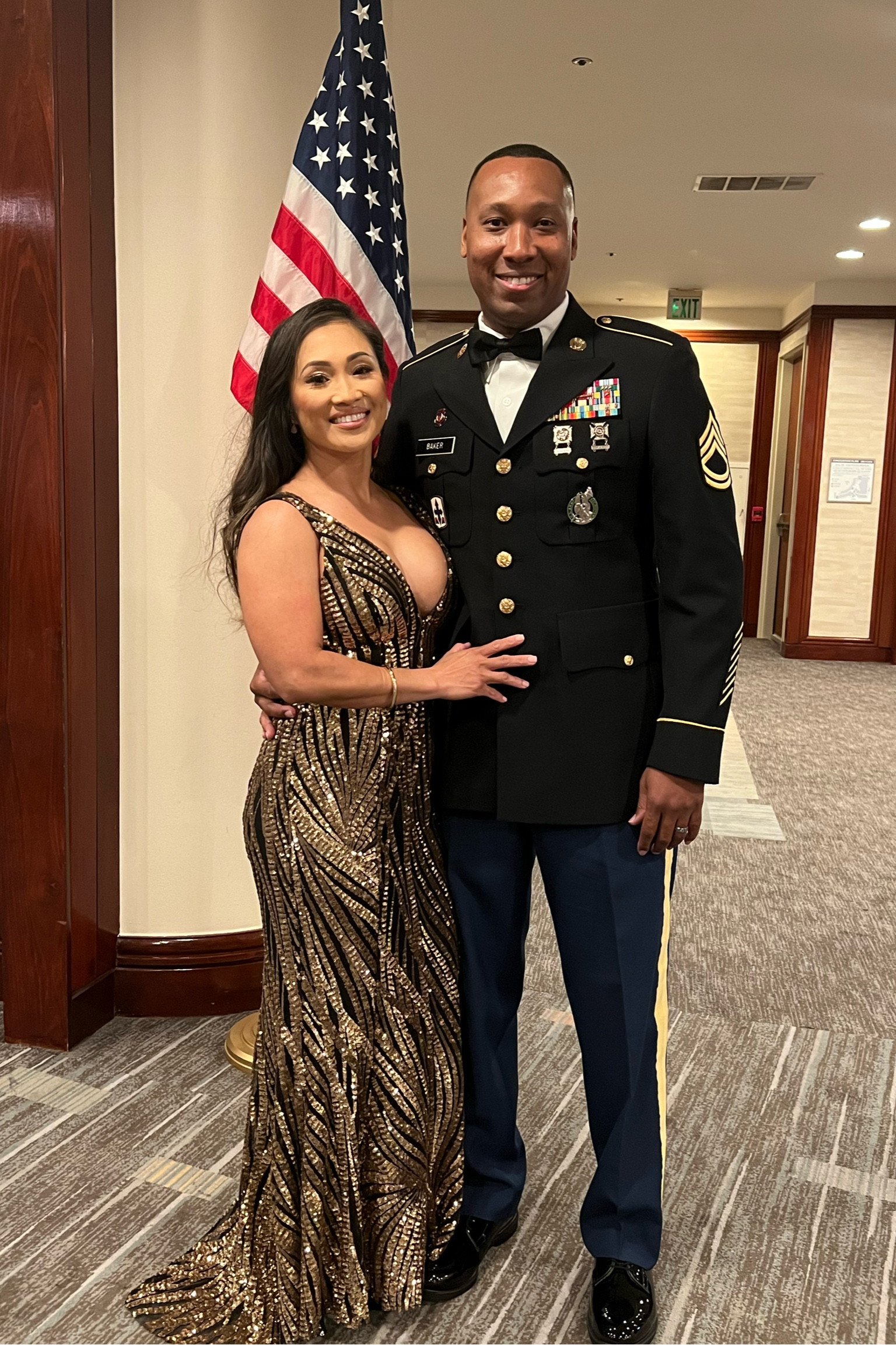 military ball dress