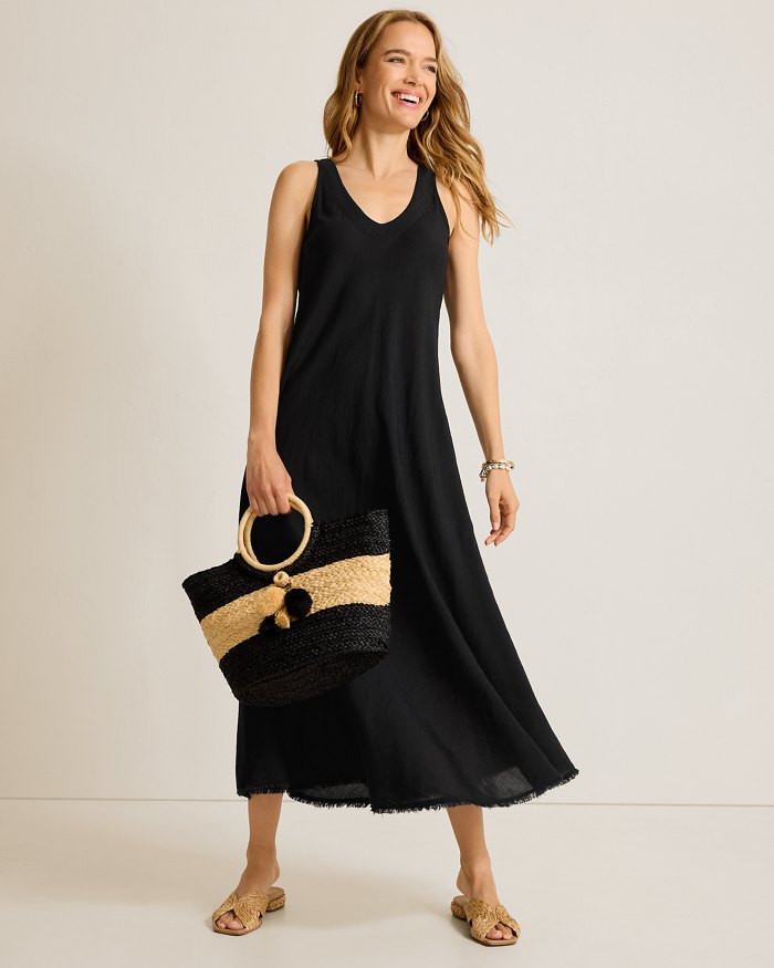 St. Lucia Linen-Blend Bias-Cut Coverup Dress | Tommy Bahama