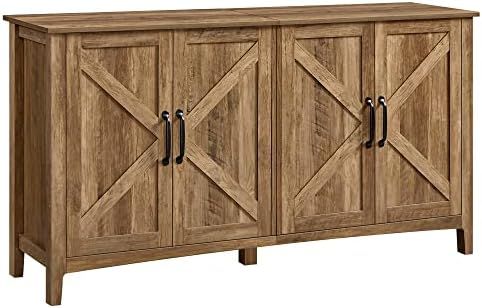 VASAGLE Buffet Cabinet, Sideboard, table, Credenza, with Adjustable Shelves, for Living Room, Entryw | Amazon (US)