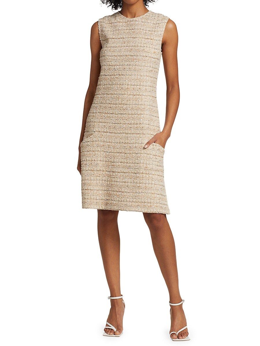 St. John Women's Space-Dyed Tweed Knit Dress - Beige - Size 10 | Saks Fifth Avenue OFF 5TH