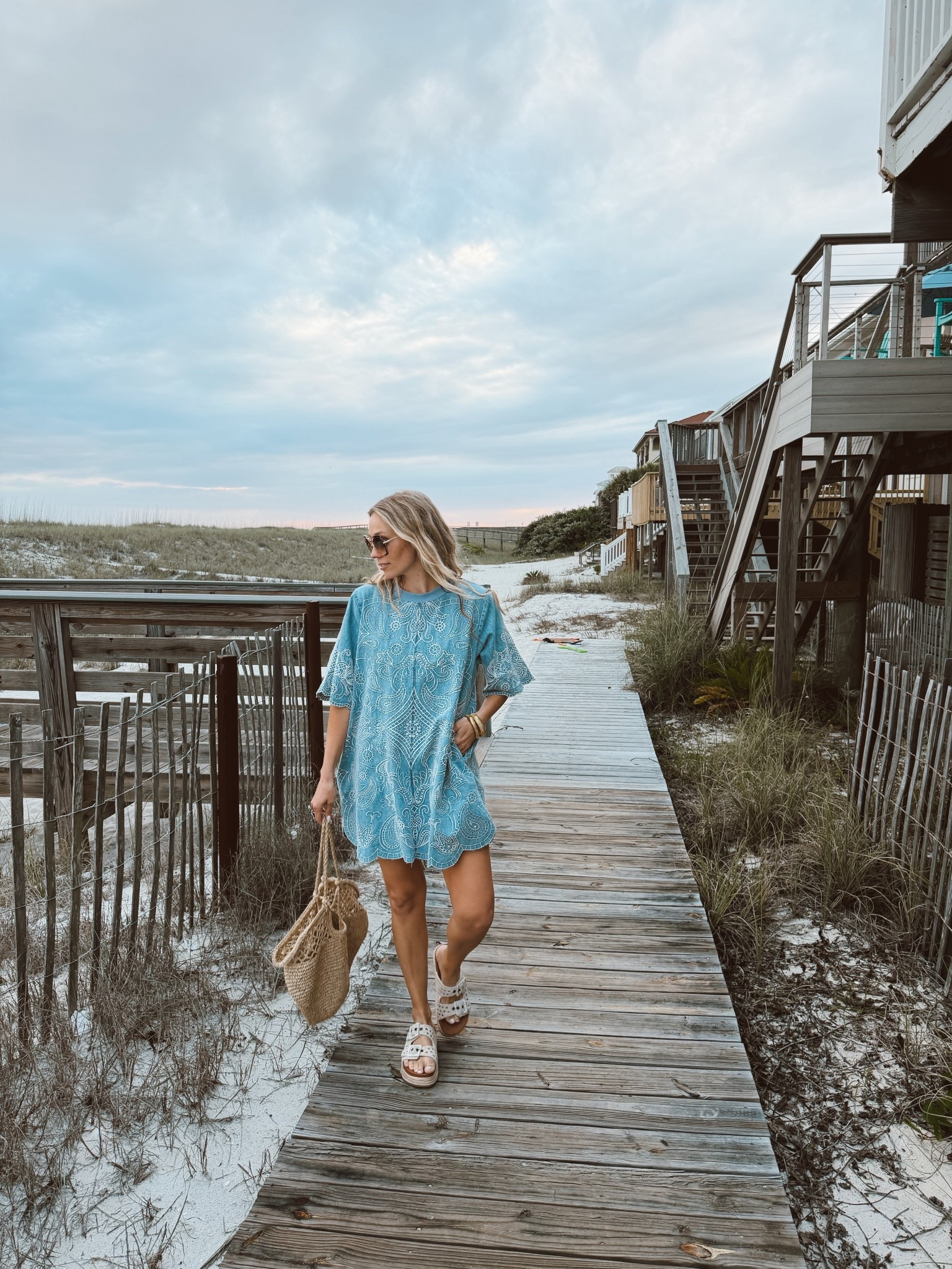 I fell in love with this dress from FP but unfortunately the embroidery is oos  🪡  but linked the denim one & the duuuuuupe 

Wearing size s / my tts 

#LTKgrwm #LTKmomlife #LTKootd