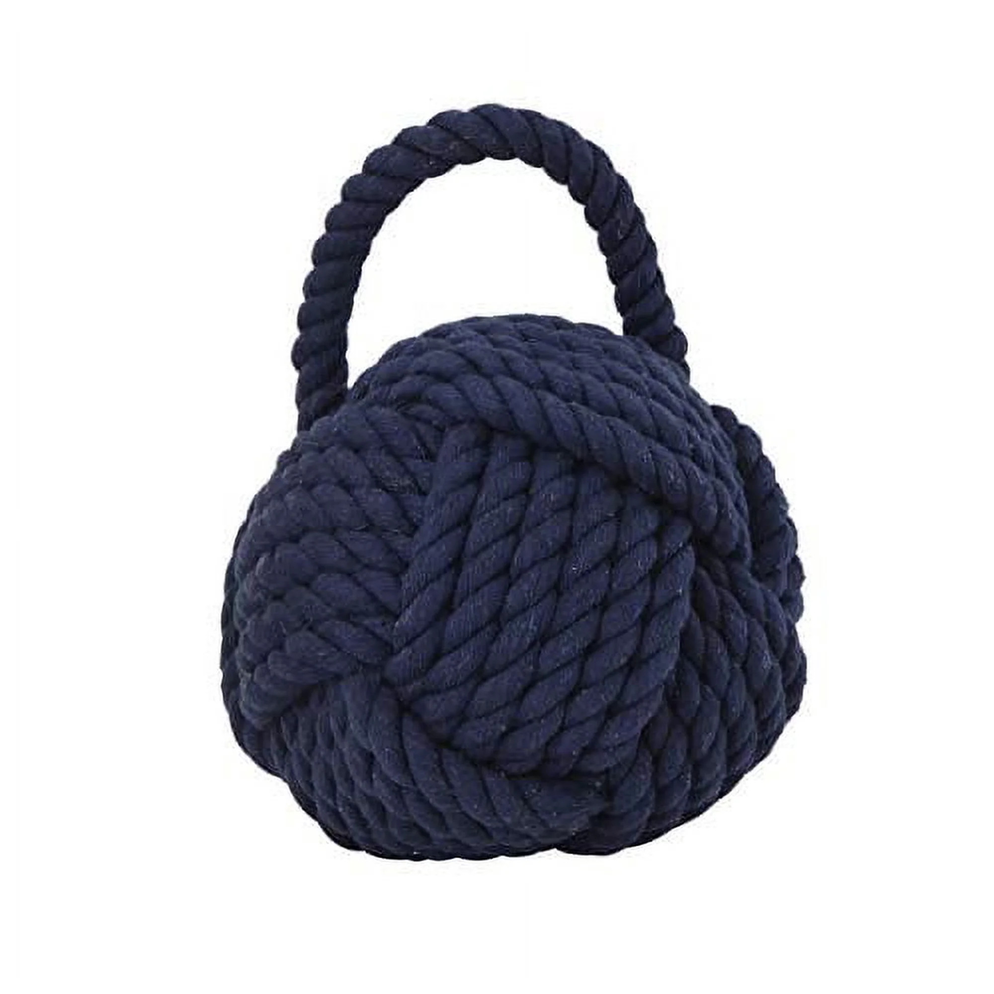 Creative Co-Op Knot Cotton Door Stop Nautical Rope, Navy Blue | Walmart (CA)