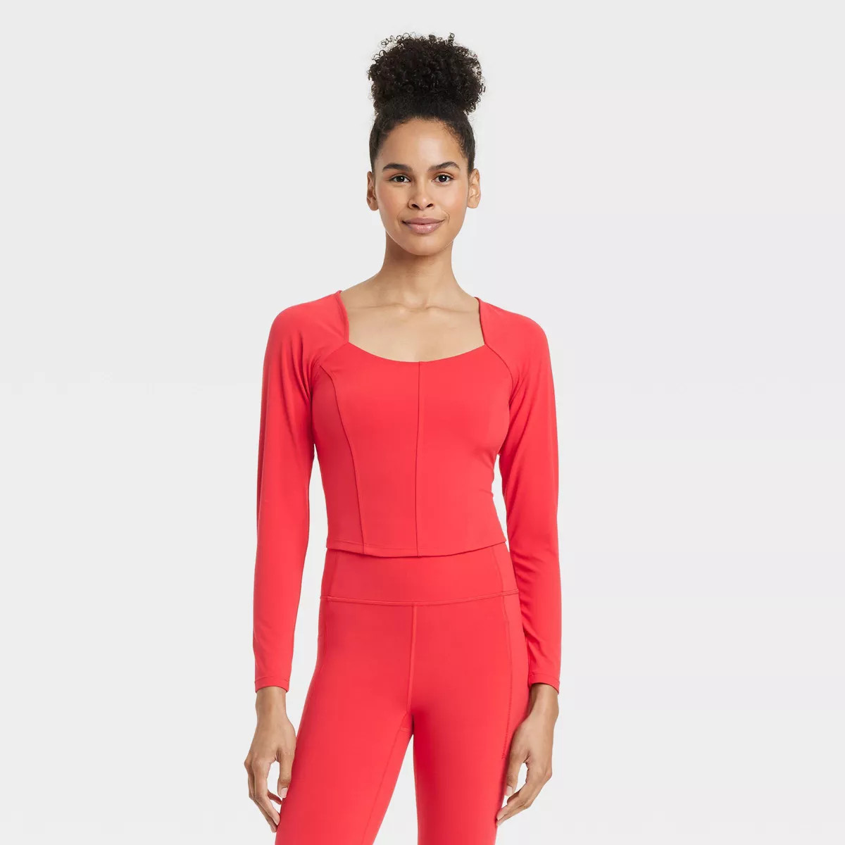 Women's Everyday Soft Cropped Long Sleeve Top - All In Motion™ | Target