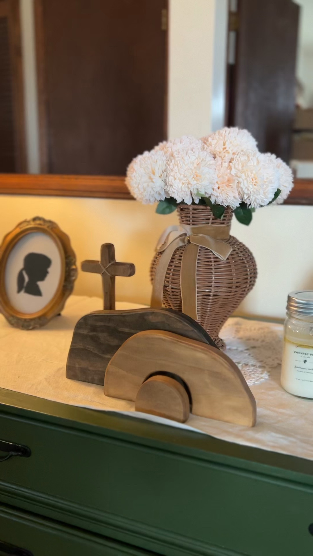 Easter tradition - putting out our Tomb & Cross display to teach our kids the true meaning of Easter! This set is handmade, sold on Etsy, and is stunning! This is the small option!

#LTKSeasonal #LTKmomlife #LTKHome
