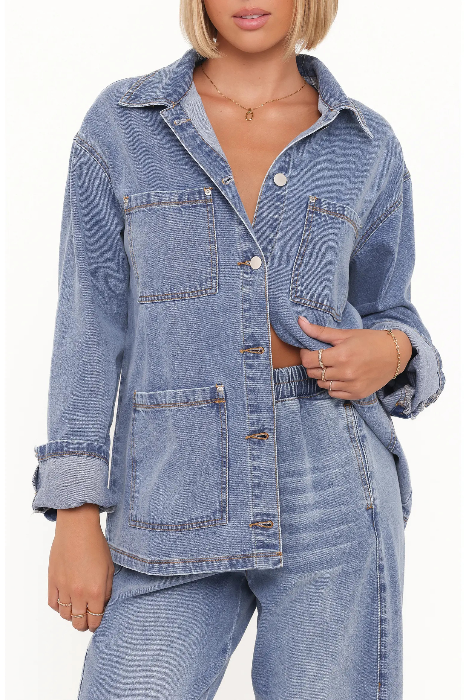 Petal & Pup Remy Denim Utility Jacket (Women) | Nordstrom | Nordstrom