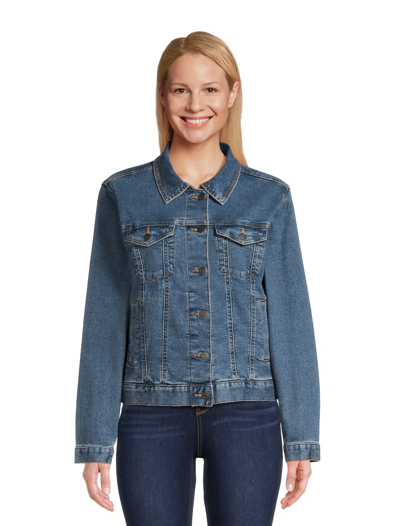 Time and Tru Women's Denim Jacket, Sizes XS-XXXL | Walmart (US)