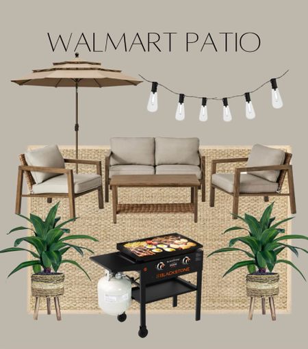Walmart has neutral patio decor for any home this summer at an affordable price! #outdoordecor #patio 

#LTKhome #LTKFind #LTKunder100