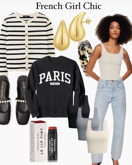 French girl aesthetic 
French vibes, chic style, high low mix, beauty, ballet flats, Amazon finds, Agolde, Aritzia 

#LTKstyletip #LTKover40 #LTKshoecrush