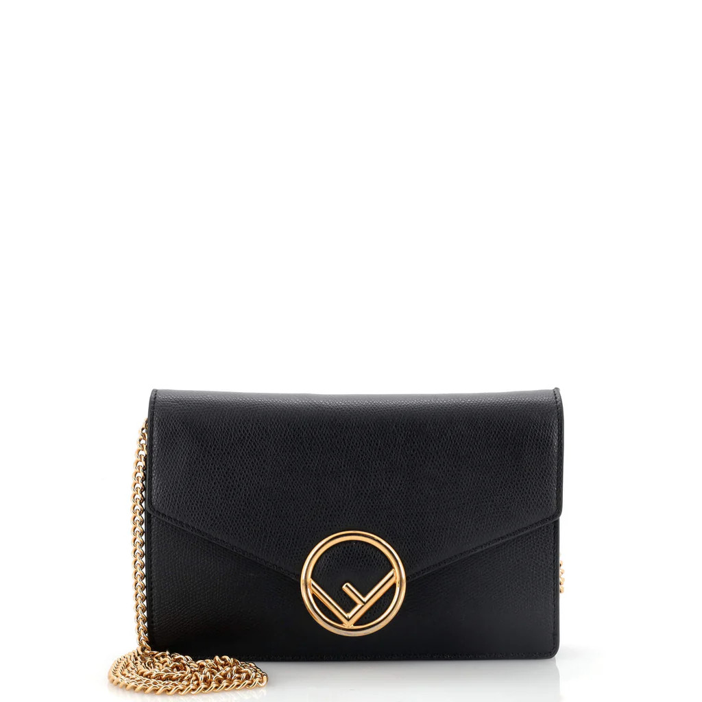 F is Fendi Envelope Wallet on Chain Leather | Rebag