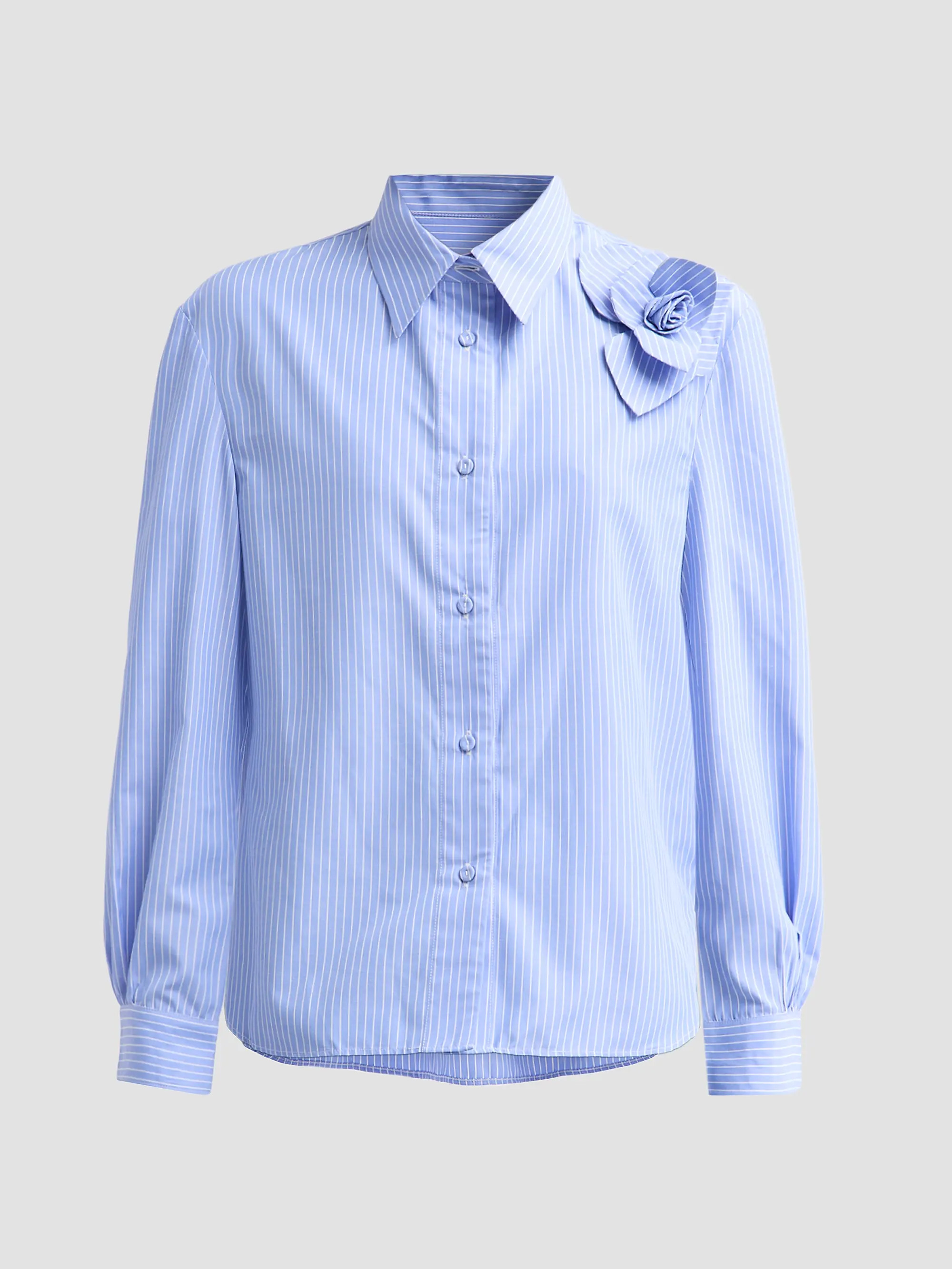 Flor Pinstriped Cotton Shirt | Saks Fifth Avenue