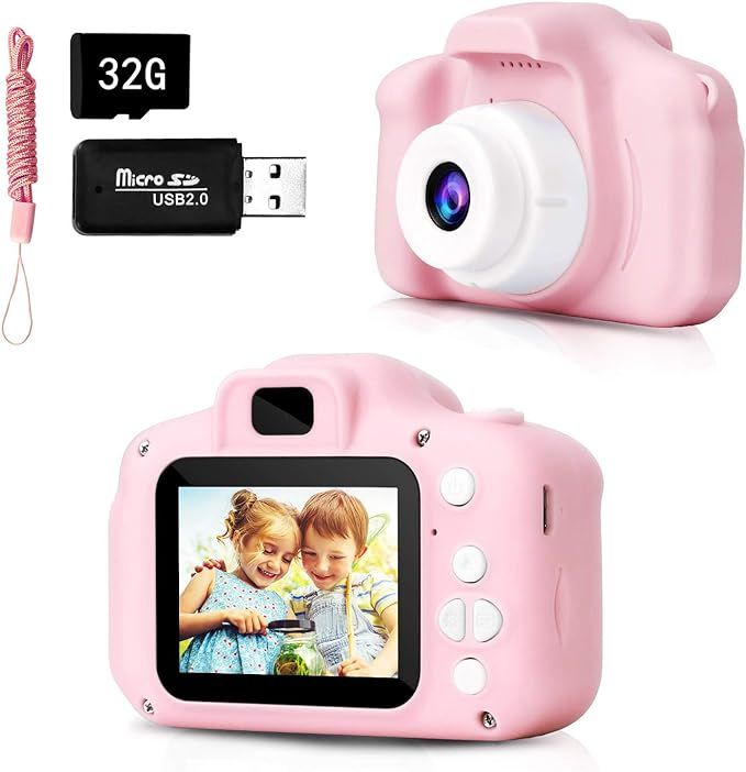 ADDUBEAU Kids Camera, Portable Digital Video Camera for Kids , 1080P HD 8MP Toddler Video Recorde... | Amazon (US)