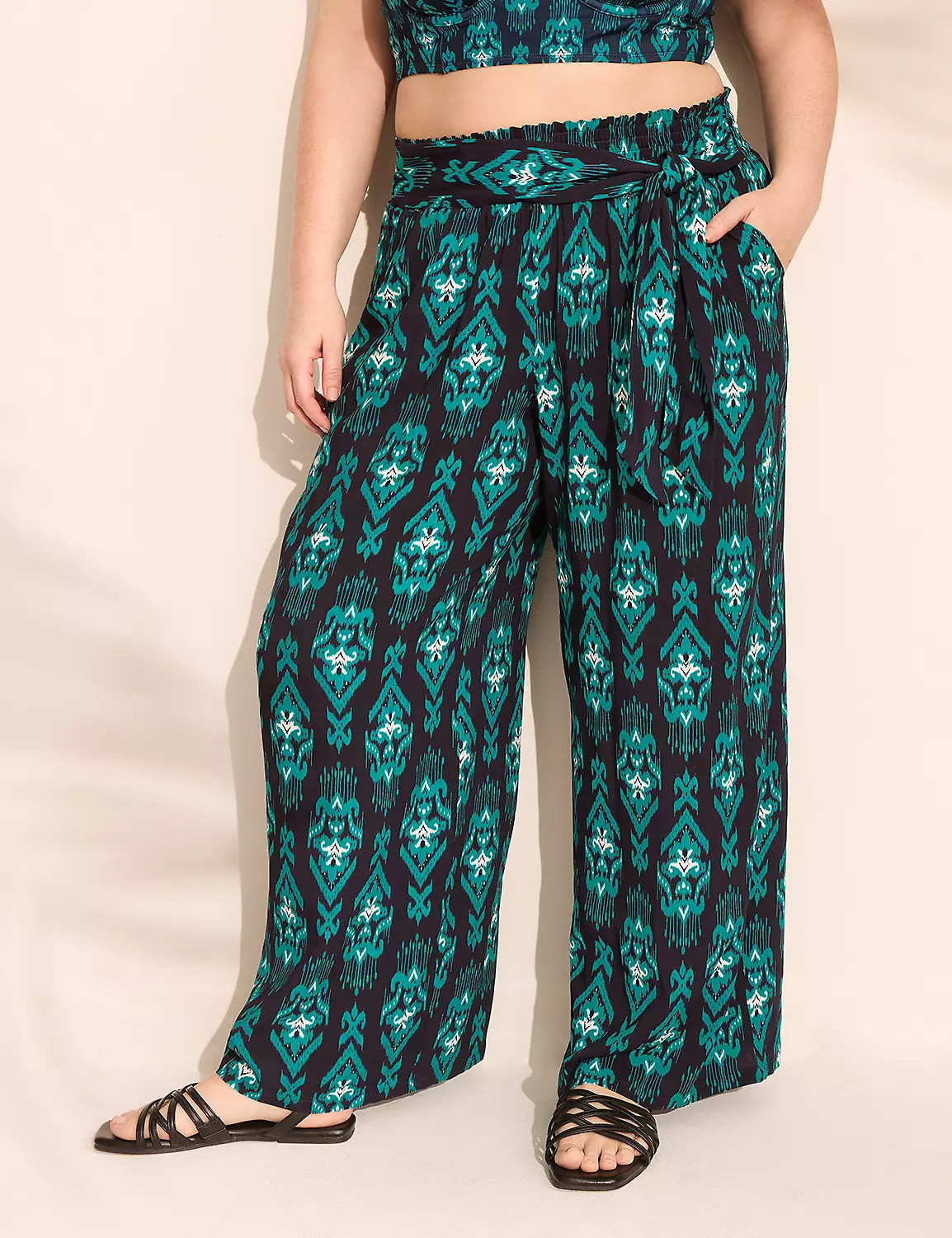 Woven Wide Leg Pant Cover-Up | LaneBryant | Lane Bryant (US)