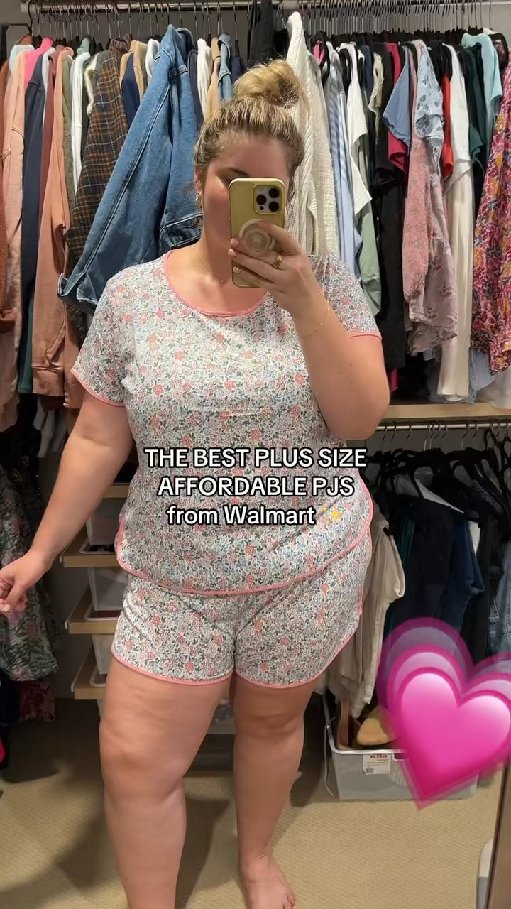 I found THE best plus size PJs from Walmart, and they are beyond comfortable! Super soft, cozy, and perfect for lounging or getting a good night's sleep. The fit is great for curves, and the styles are so cute—I seriously want one in every color! #WalmartFashion #PlusSizePJs #CozyAndCute #CurvyStyle #LTKCurves #PlusSizeFinds #WalmartPlusSize #PajamaLife

#LTKVideo #LTKPlusSize
