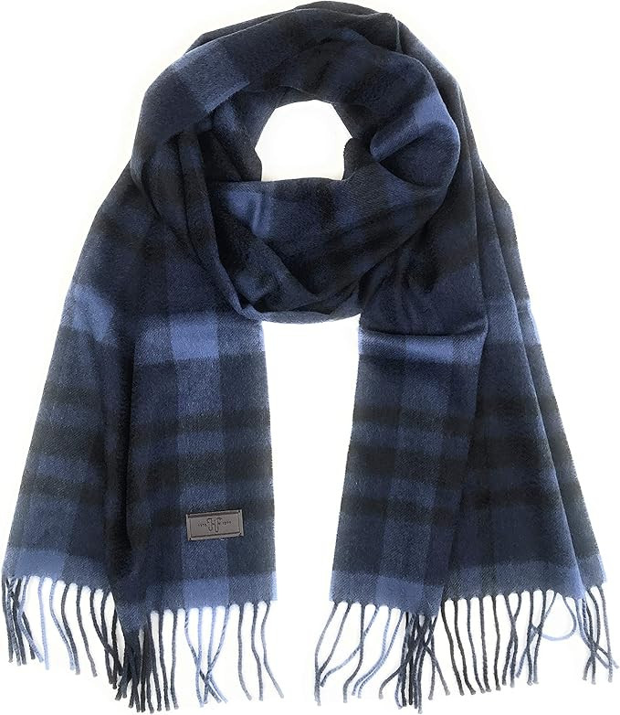 Hickey Freeman Patterned 100% Italian Cashmere Scarf for Men – Ultra-Soft Men’s Winter Scarve... | Amazon (US)