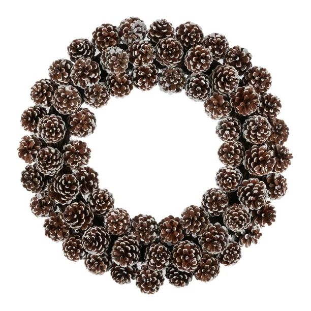 Holiday Time Frosted Pinecone Wreath, 18" - Walmart.com | Walmart (US)