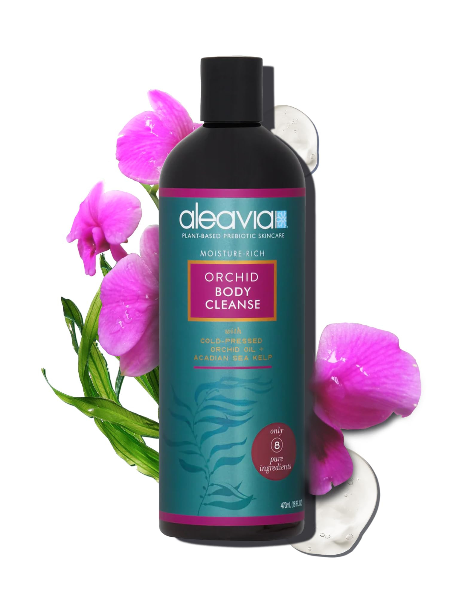 Aleavia Body Cleanse – Organic & All-Natural Prebiotic Body Wash with Pure Cold-Pressed Orchid ... | Amazon (US)
