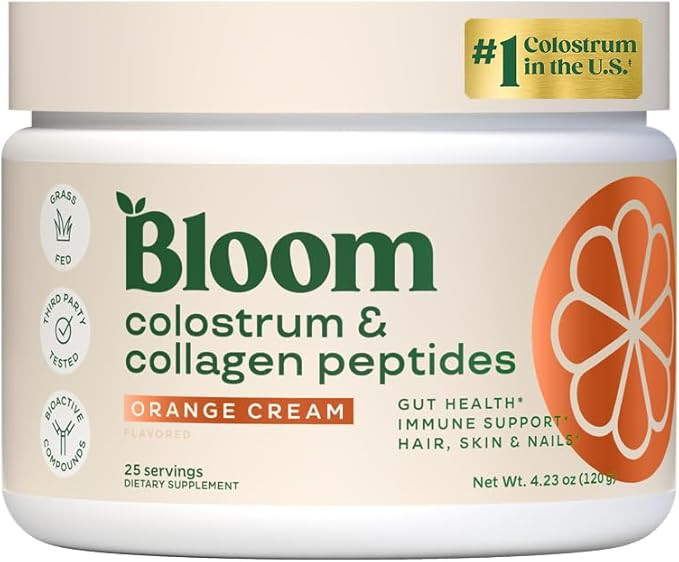 Bloom Nutrition Bovine Colostrum Powder with Vitamin B-12 for Gut Health, Immune Support, Hair Gr... | Amazon (US)