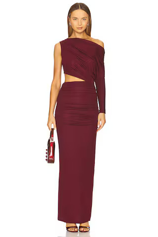 NBD Yahaira Maxi Dress in Oxblood from Revolve.com | Revolve Clothing (Global)