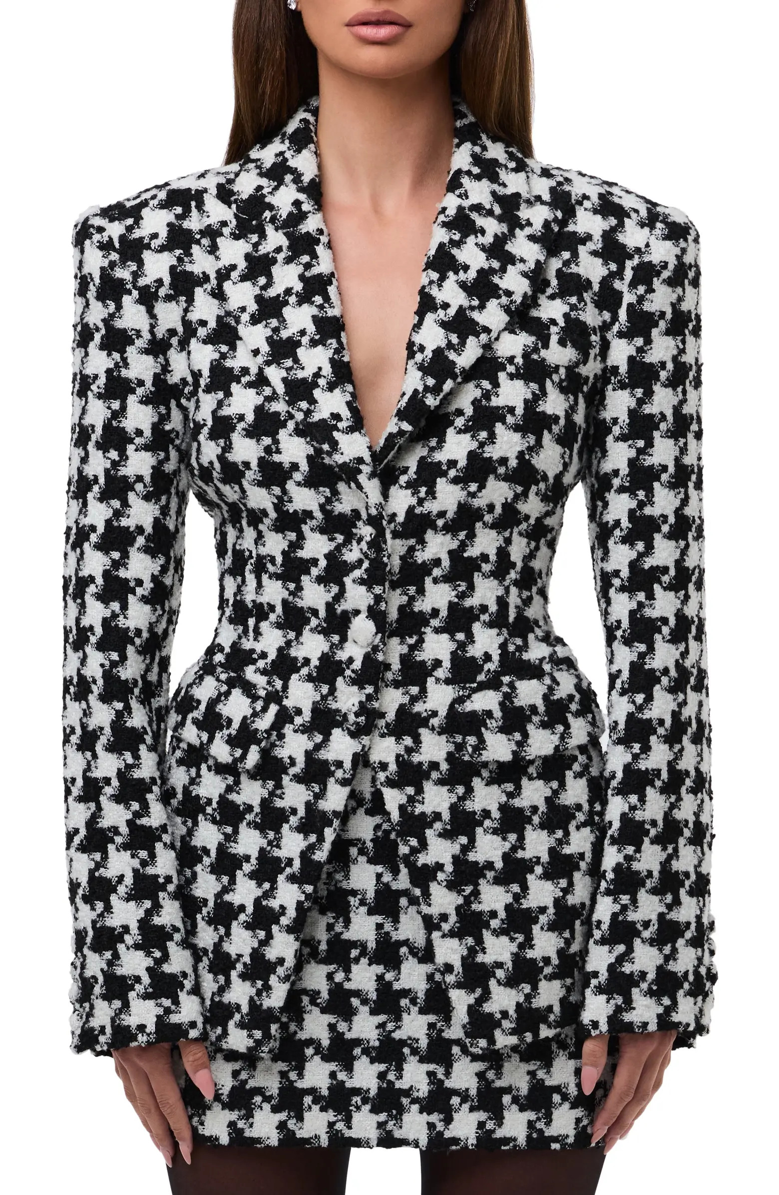 Houndstooth Check Tweed Blazer | Nordstrom