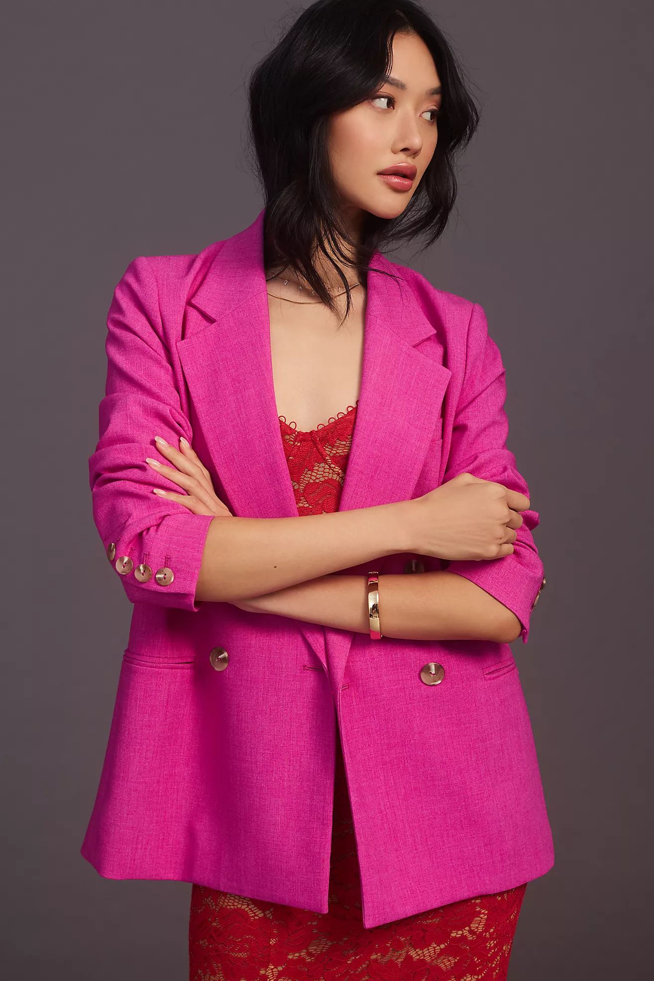 Maeve Double-Breasted Blazer | Anthropologie (US)