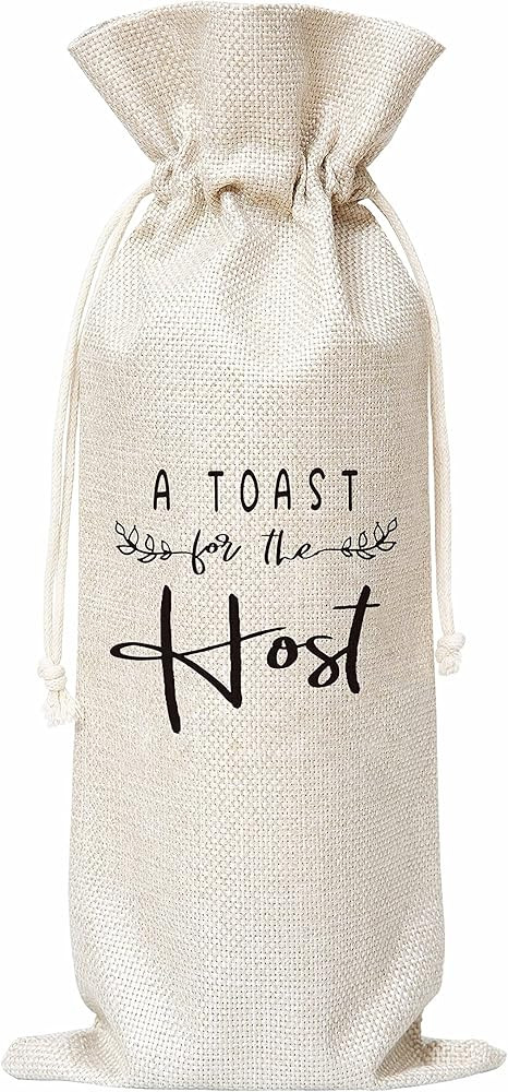 A Toast For The Host Wine Bag, Gift for Bridal Shower Housewarming Party, Gifts for Holiday Hoste... | Amazon (US)
