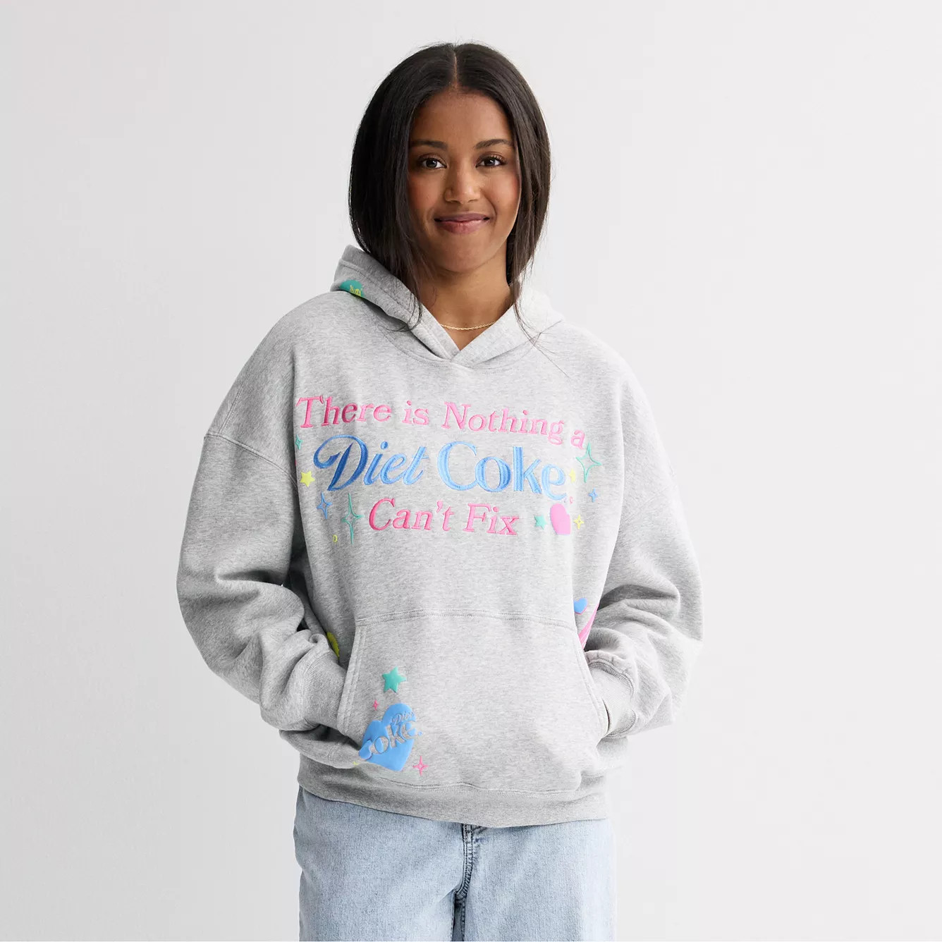 Juniors' Diet Coke Oversized Graphic Hoodie | Kohl's