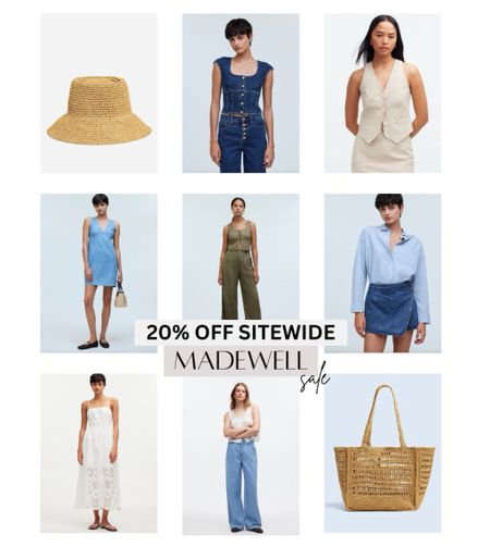 Sale Alert: LTK Madewell Sale 20% Off - copy the promo code from the LTK appp

travel outfit, summer outfit, everyday basics, denim skirt, white dress, straw hat, straw bag, linen set, linen vest, petite wide leg jeans, denim top, vacation outfit, summer essentials

#LTKSaleAlert #LTKxMadewell #LTKTravel