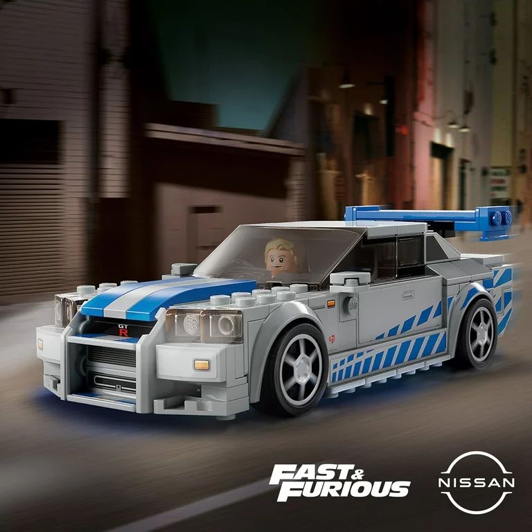 LEGO Speed Champions 2 Fast 2 Furious Nissan Skyline GT-R (R34)  76917 Race Car Toy Model Buildin... | Walmart (US)