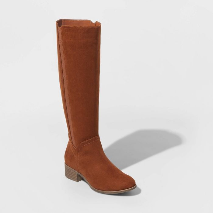Women's Brielle Microsuede Riding Boots - Universal Thread™ | Target