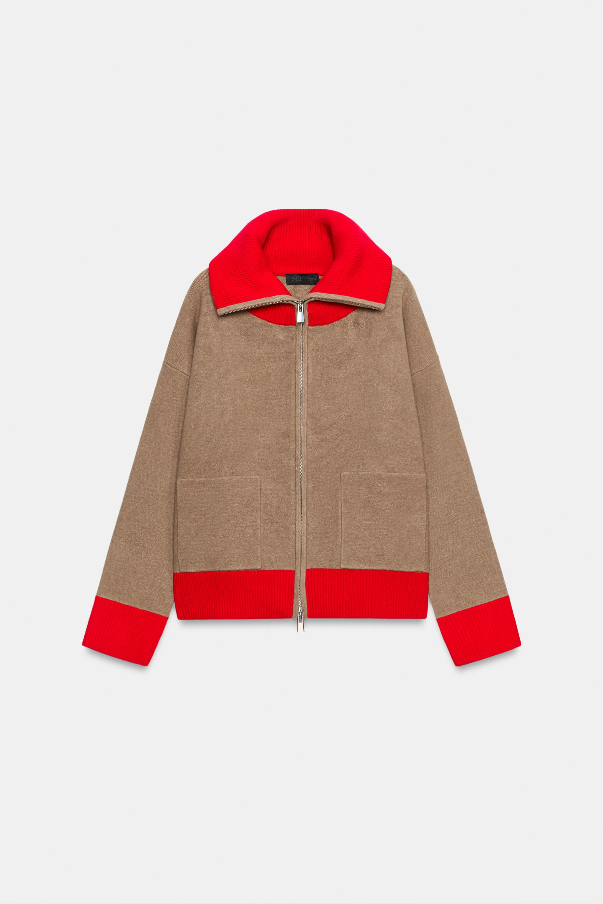 Zara - Zip-Up Cardigan - Women - Multicolored - Women | Zara US