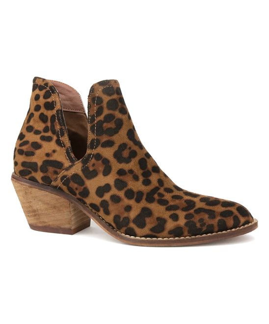 BEAST Women's Casual boots LEOPARD - Leopard Sunny Ankle Boot - Women | Zulily