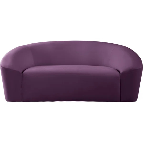 Robeline 71'' Velvet Curved Loveseat | Wayfair North America