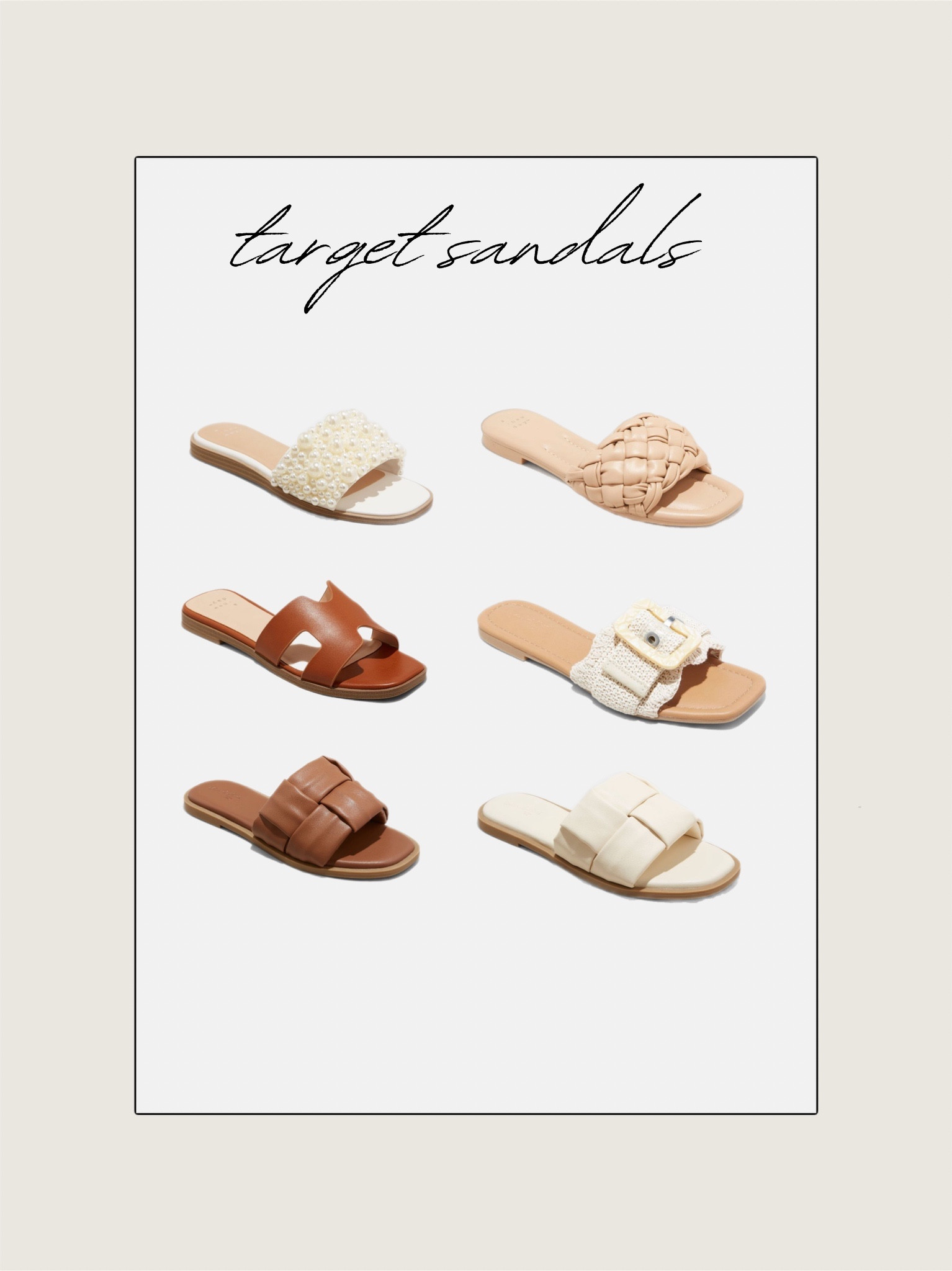 Target sandals on sale! 
Sandals, slides, spring style 

#LTKSpringSale #LTKshoecrush #LTKfindsunder50