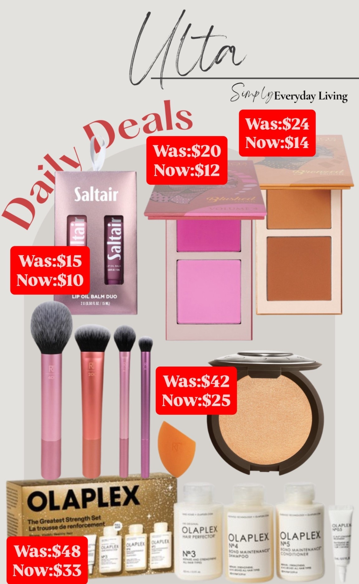 Ulta Daily Deals

#LTKSaleAlert #LTKHoliday #LTKGiftGuide